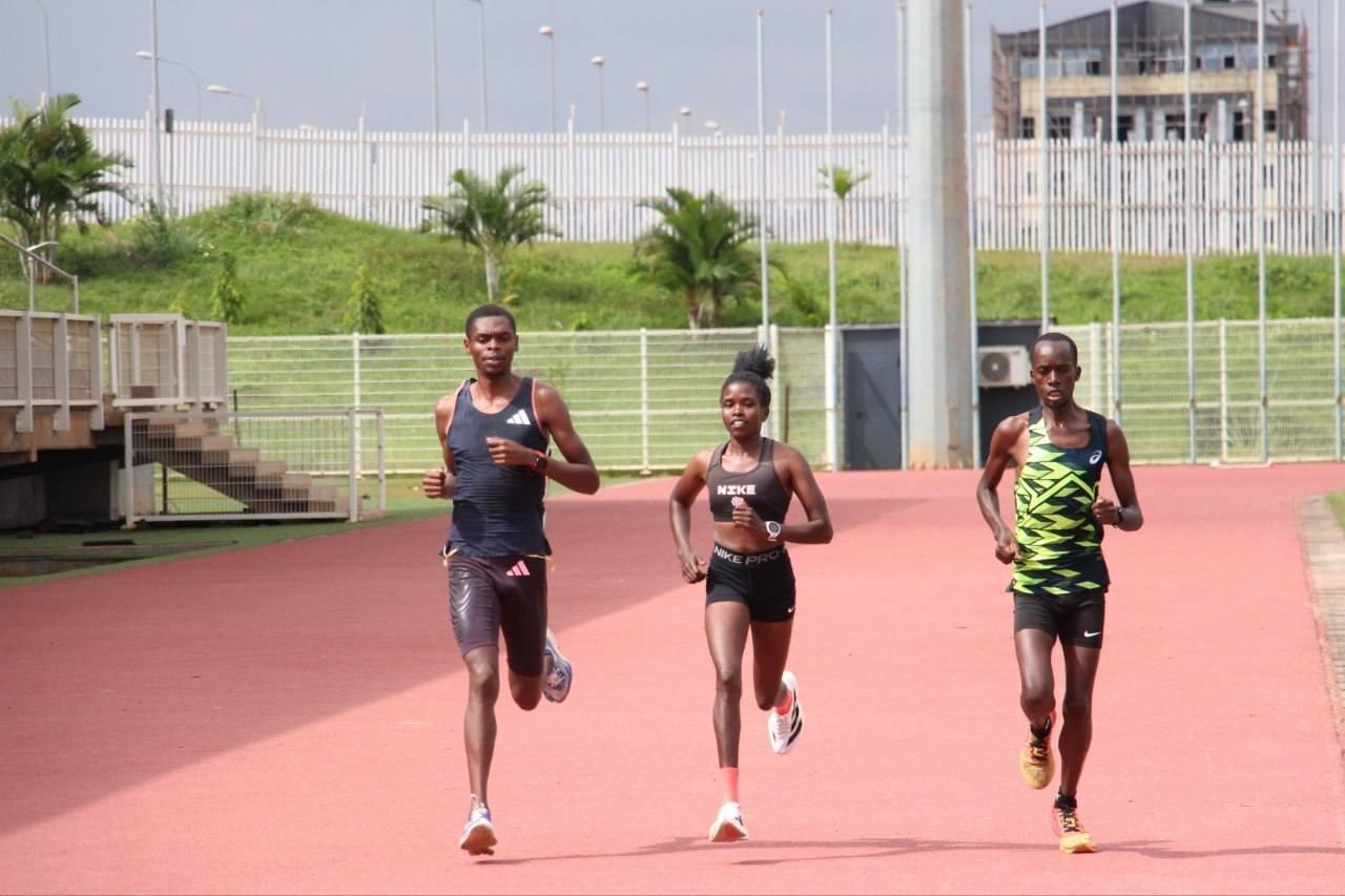 LionStride athlete competing during a road race